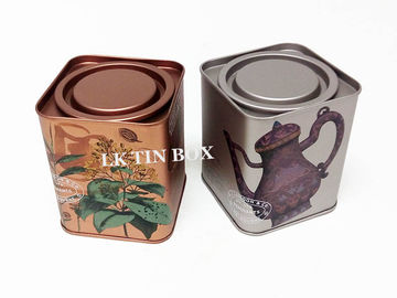 China Caixa personalizada da lata do quadrado do chá de Langdon para a umidade do armazenamento do metal da tisana resistente fornecedor