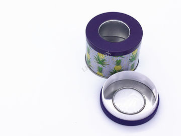 China Impressão feita sob encomenda do logotipo da lata de lata dos doces do metal e Embossings D65x50mm fornecedor
