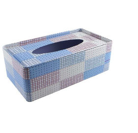 China caixa da lata do metal do feriado da espessura de 0.23mm, caixa personalizada da lata do tecido da cor fornecedor