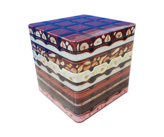 China Recipientes quadrados da caixa da lata do alimento para a coleção do feriado fornecedor