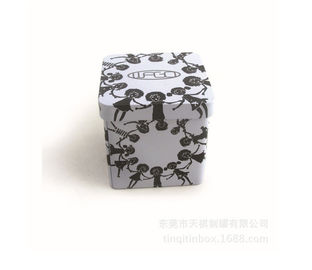 China Produto comestível que empacota a caixa retangular da lata com personalizado impresso para o chá fornecedor