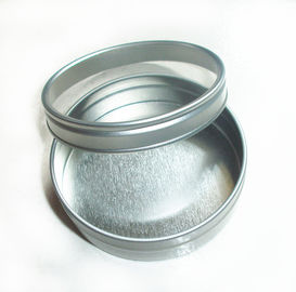China Cor redonda da prata da caixa da lata dos doces com janela clara, recipientes redondos da lata fornecedor