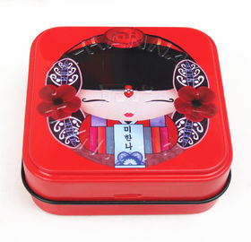 China Recipientes cosméticos vazios quadrados personalizados com a tampa especial da dobradiça fornecedor