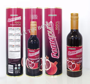 China garrafa redonda do espírito da caixa da lata do vinho de 375ml Cmyk que empacota para o feriado fornecedor