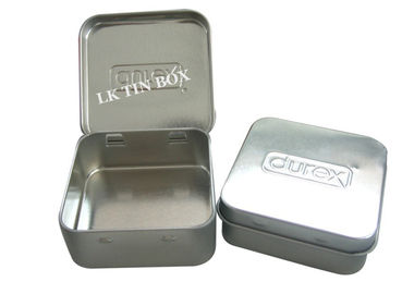 China O metal pequeno quadrado gravado estanha a impressão de Boxe para o sexo seguro do preservativo de Durex fornecedor