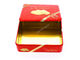 Caixa retangular azul da lata do Natal para promoções do presente do biscoito do chocolate fornecedor