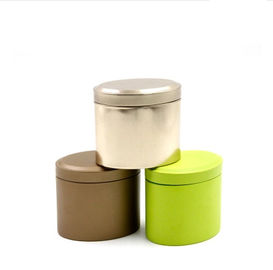 China Embalagem de joalharia Airtight Oval Latas presentes lata decorativa Tin Containers de chá vazio fornecedor