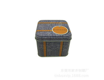 China Caixas pequenas personalizadas da embalagem da caixa da lata dos doces do metal da forma quadrada colorida fornecedor