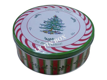 China O costume imprimiu o empacotamento do presente da caixa da lata do biscoito do bolo do feriado do Natal fornecedor