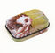 Caixa personalizada retangular da lata dos doces de hortelã de 65 x de 45 x de 18mm mini com dobradiça da janela fornecedor